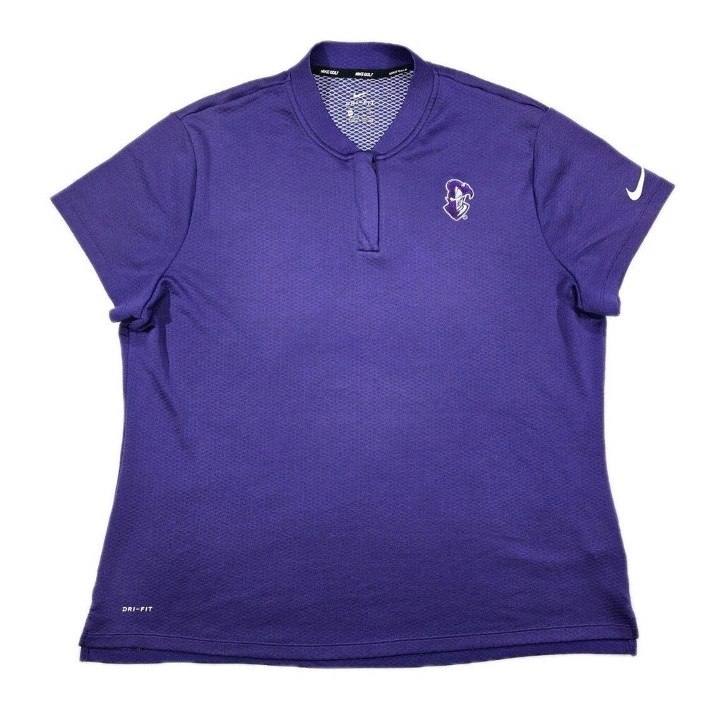 Womens Nike Golf DriFit Blade Collar Polo 2XL XXL Furman Paladins Logo